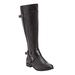 Extra Wide Width Women's The Whitley Wide Calf Boot by Comfortview in Black (Size 10 1/2 WW)