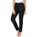 Plus Size Women's Essential Flat Front Pant by Catherines in Black (Size 2X)