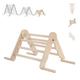 MAMOI® Indoor climbing triangle for kids, Baby climbing frame, Wooden toddler gym for children outside and outdoor, Frames toys for toddlers