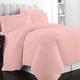 Pizuna 400 Thread Count Cotton Duvet Cover Set Single Rose Pink, 100% Long Staple Cotton soft Single Bed sheet Set, Sateen Quilt Cover Set (100% Cotton 1 Duvet Cover and 1 Pillow Cover)