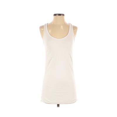 Athleta Active Tank Top: White Solid Activewear - Size Small