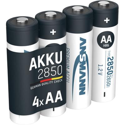 Wiederaufladbar Akku Batterie Mignon aa Typ 2850mAh NiMH, 4er Pack - Ansmann