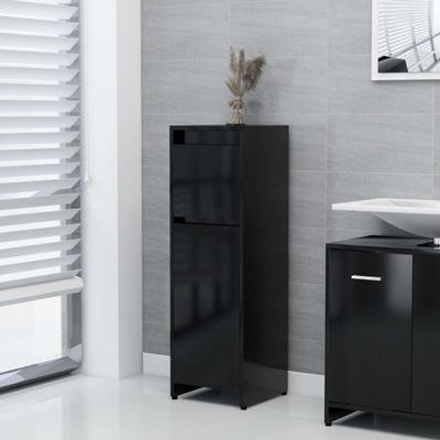 Badezimmerschrank,Badschrank Schwarz 30x30x95 cm Holzwerkstoff Vidaxl