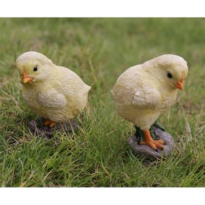 Baby Chicks Pair - One Looking Left, One Looking Right