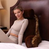 XXL Husband Pillow Cover Only - Ultra Rare Baby Backrest Pillowcase Set, 2-tone Reversible Double Sided Fabulous Faux Fur