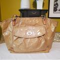 Coach Bags | Coach Patent Leather Shoulder/Tote Bag Light Brown | Color: Brown/Tan | Size: 15" L X 11" H X 4.5" W