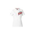 Genuine Yamaha Classic Line Polo Shirt Ladies Tee Racing Jetski MX Sports White