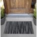 Arlmont & Co. Awendela Reflect Non-Slip Outdoor Door Mat Synthetics in White/Black | Rectangle 2' x 3' | Wayfair 3A07BE1B609542078B3135D44F64F3D6