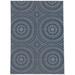 White 24 x 0.08 in Area Rug - Ebern Designs Geometric Navy/Gray Indoor/Outdoor Area Rug Polyester | 24 W x 0.08 D in | Wayfair