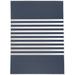 White 36 x 0.08 in Area Rug - Breakwater Bay Ginevra Striped Navy/Indoor/Outdoor Area Rug Polyester | 36 W x 0.08 D in | Wayfair