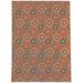 White 24 x 0.08 in Area Rug - Dakota Fields Collett Floral Orange/Green/Ivory Indoor/Outdoor Area Rug Polyester | 24 W x 0.08 D in | Wayfair