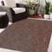 Brown 144 x 108 x 0.08 in Area Rug - Dakota Fields Millville Southwestern Chocolate Indoor/Outdoor Area Rug | 144 H x 108 W x 0.08 D in | Wayfair