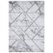 Gray Rectangle 3'3" x 4'7" Area Rug - Wrought Studio™ Perryopolis Geometric No Distressing Silver 55.0 x 39.0 x 0.43 D | Wayfair