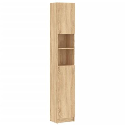 Badezimmerschrank Sonoma-Eiche 32x25,5x190 cm Holzwerkstoff Vidaxl