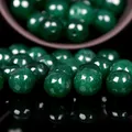 Perles Rondes en Pierre de Jade Verte Naturelle pour Bijoux Bracelet et Collier de 4/6/8/10/12mm