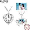 ELESHE – collier pendentif ailes d'ange en argent Sterling 925 pour femmes colliers à longue chaîne