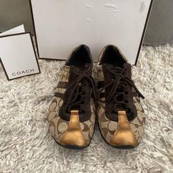 Coach Shoes | Coach Athletic Shoe | Color: Brown/Gold | Size: 10