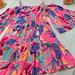 Lilly Pulitzer Dresses | Lilly Pulitzer Off Shoulder Mini Pink Floral Dress | Color: Pink/Purple | Size: Xs