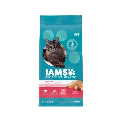 Iams ProActive Health Adult Indoor Weight & Hairball Care with Salmon Dry Cat Food, 7-lb bag