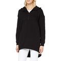 Urban Classics Women's Ladies Long Oversized Pull Over Hoody Hooded Sweatshirt, Black, XXL