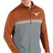 Men's Antigua Texas Orange/Gray Longhorns Pace Quarter-Zip Pullover Jacket