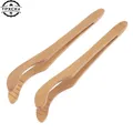 Pinces grille-pain en bois 18cm 2 pièces pince à thé en bambou pour bagel bacon sucre glace