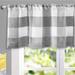 DriftAway Buffalo Check Woven Plaid Pattern Lined Blackout Rod Pocket Window Curtain Valance