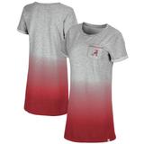 Women's Colosseum Heathered Gray/Crimson Alabama Crimson Tide Girl World Ombre Dress