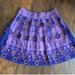 Anthropologie Skirts | Anthropologie Embroidered Tulle Trimmed In Rhines | Color: Purple | Size: Xs