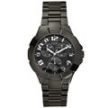 Guess Men's Rush Watch with Black Analogue Quartz and Black Stainless Steel W11010G1