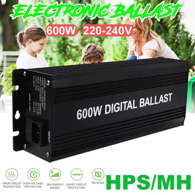Ballasts numériques pour jardinières de jardin 600w ampoule HPS MH prise ue