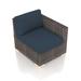 Latitude Run® Marfik Patio Chair w/ Sunbrella Cushions Wicker/Rattan in Gray | 32 H x 32.75 W x 34.75 D in | Wayfair