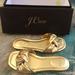 J. Crew Shoes | Nwt J. Crew Knotted Sandals | Color: Gold | Size: 6