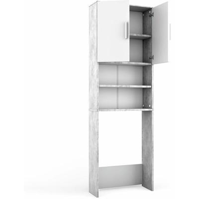 Vicco - Waschmaschinenschrank , Beton, 64 x 190 cm