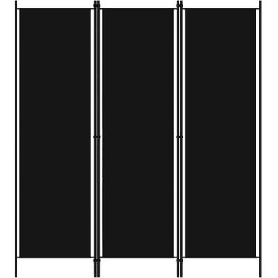 Vidaxl - 3-tlg. Raumteiler Schwarz 150x180 cm