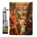 Ornament Collection Baptism of Christ 2-Sided Polyester 18.5 x 13 in. Flag Set in Brown | 18.5 H x 13 W in | Wayfair