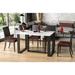 Latitude Run® Mauna Extendable Dining Table Wood in Brown/White | 29.5 H in | Wayfair C3D59F53808D4F31911CF721FC6184E6