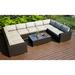 Wade Logan® Buckholtz 10 Piece Surround Sectional Set w/ Cushions in Brown | Outdoor Furniture | Wayfair FA95006B29C947B5AB81377CA391E630