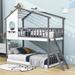 Mack & Milo™ Madill Twin Over Twin Standard Bunk Bed, Wood in Gray | 91.8 H x 41 W x 100 D in | Wayfair EDD36F6AF5374BC685249BB02BD0A795