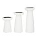 Birch Lane™ 3 Piece Wood Tabletop Candlestick Set Wood in White | 9.95 H x 3.9 W x 3.9 D in | Wayfair A99A9B642163458AA4CDA835E7144DA2