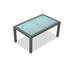 Wade Logan® Suffern Dining Table Glass/Wicker/Rattan | 29.5 H x 59 W x 39.25 D in | Outdoor Furniture | Wayfair EEA9E1BD4640412DBB6CBAD13EC90197