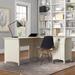 Huckins Manufactured Wood L-Shaped Computer Desk Wood in White Laurel Foundry Modern Farmhouse® | 29.96 H x 60 W x 60 D in | Wayfair