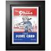 Philadelphia Phillies 1942 Vintage 12'' x 16'' Framed Program Cover