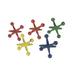 Zeckos Multicolor Cast Iron Toy Jack Decorative Sculptures (Set Of 5) - 4.5 X 4.75 X 4.75 inches