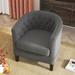 Corvus Oxonia Tufted Fabric Upholstered Club Chair