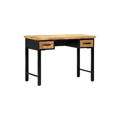 vidaXL Schreibtisch 110 x 50 x 76 cm Mangoholz Massiv Image