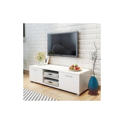 vidaXL TV-Schrank Hochglanz-Weiß 120×40,3×34,7 cm