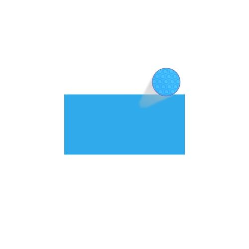 Rechteckige Pool-Abdeckung PE Blau 549 x 274 cm