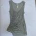 Anthropologie Tops | Anthropologie Lt Grey Tank With Rosettes, S | Color: Gray/Silver | Size: S