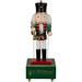 12" Red Animated and Musical Christmas Nutcracker with Trumpet
